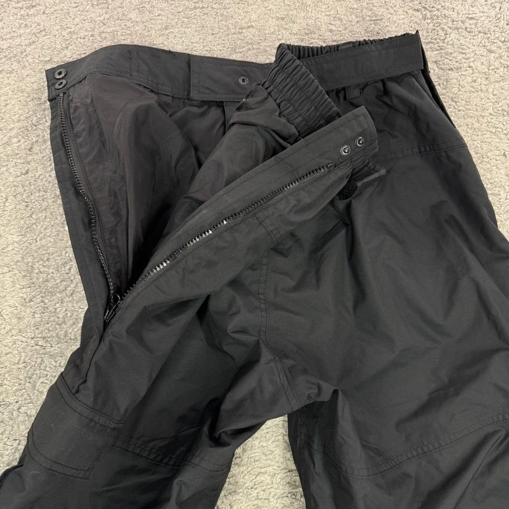 Mountain Uniforms Entrant Dermizax Ski Pants Large Black Waterproof Cargo
